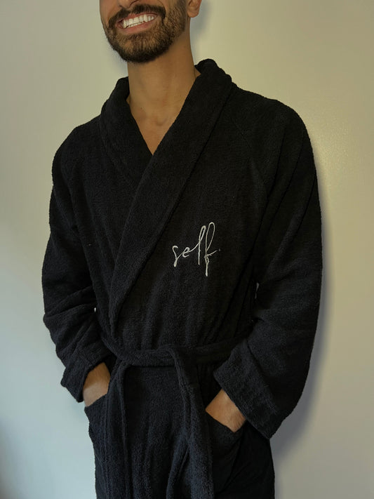 the men bathrobe