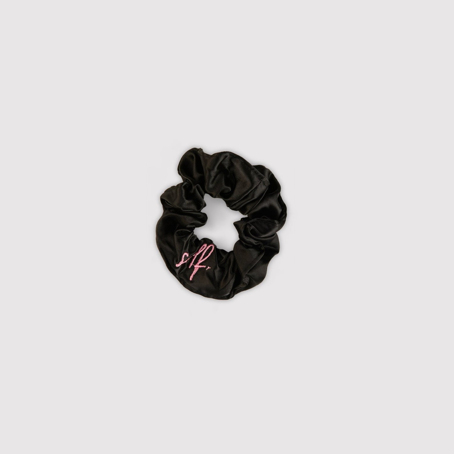 the embroidered scrunchie