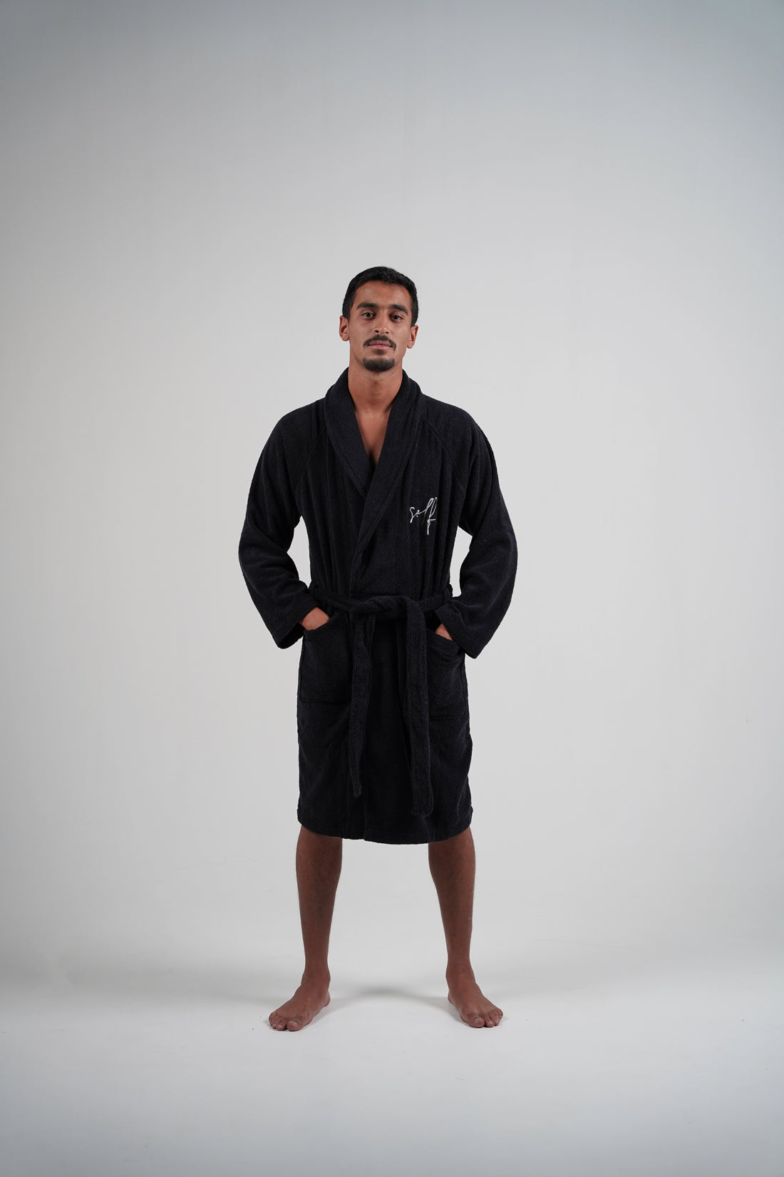 the men bathrobe