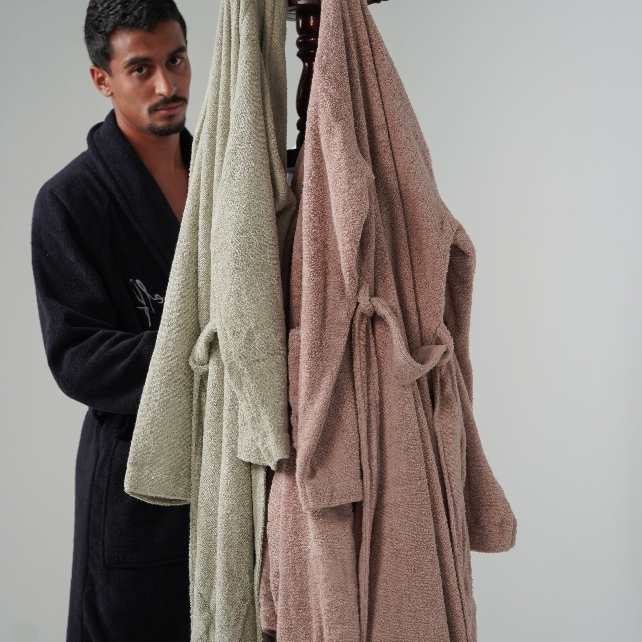 the men bathrobe