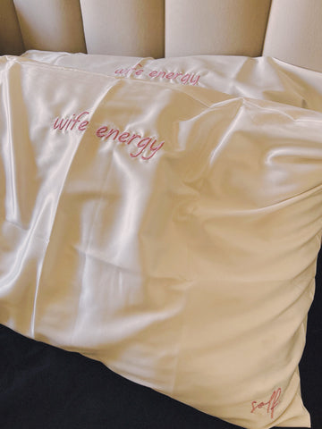 the wife energy pillowcase