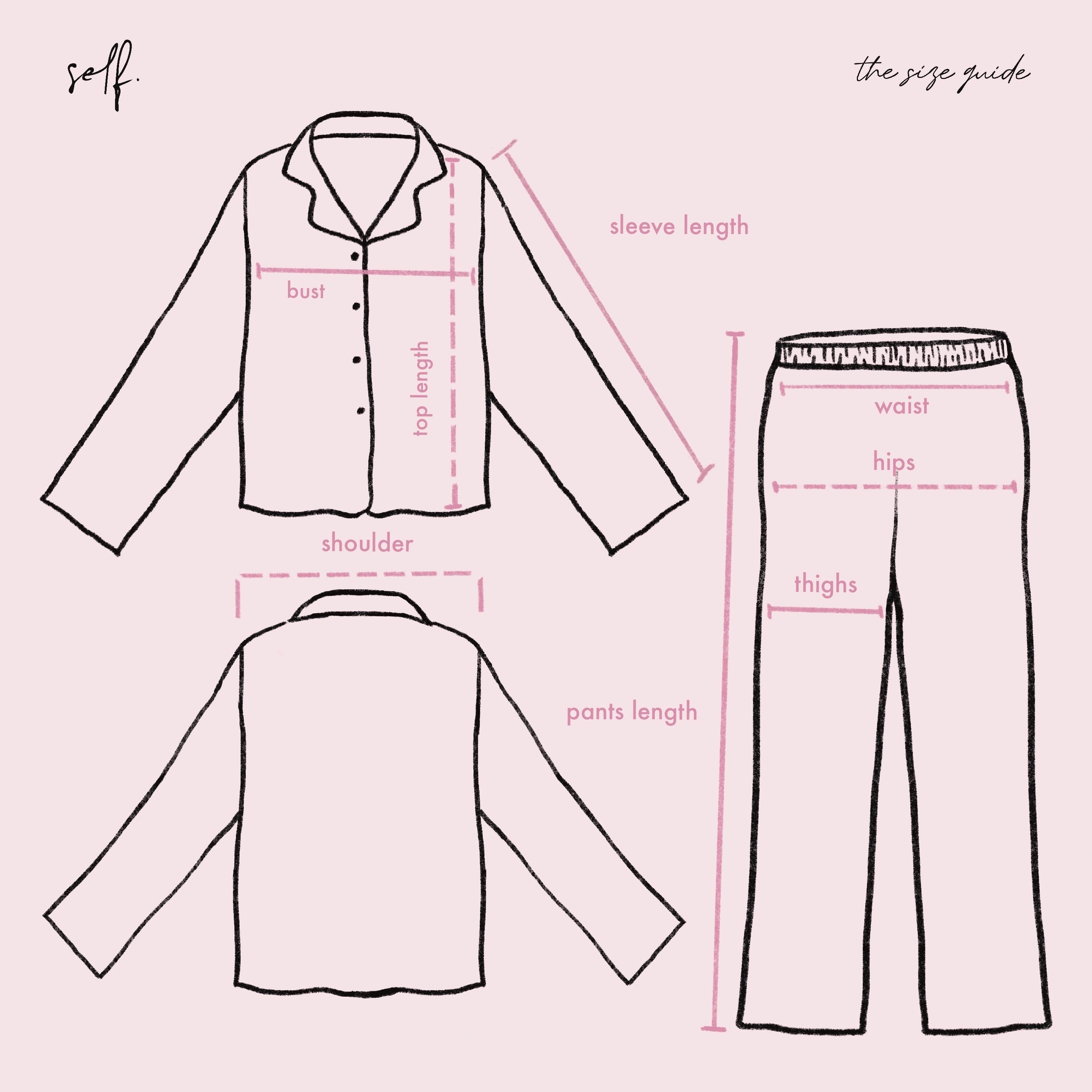 size guide – self the brand