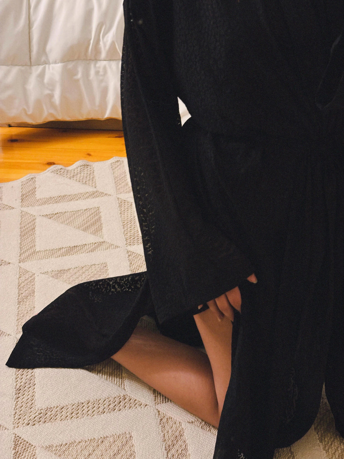 A luxurious and lightweight robe with bold leopard print, perfect for NKD self-care and stylish home wear.