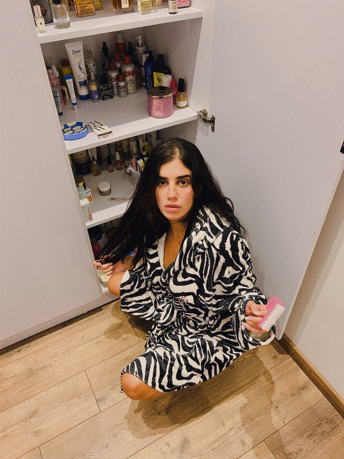 the zebra winter robe