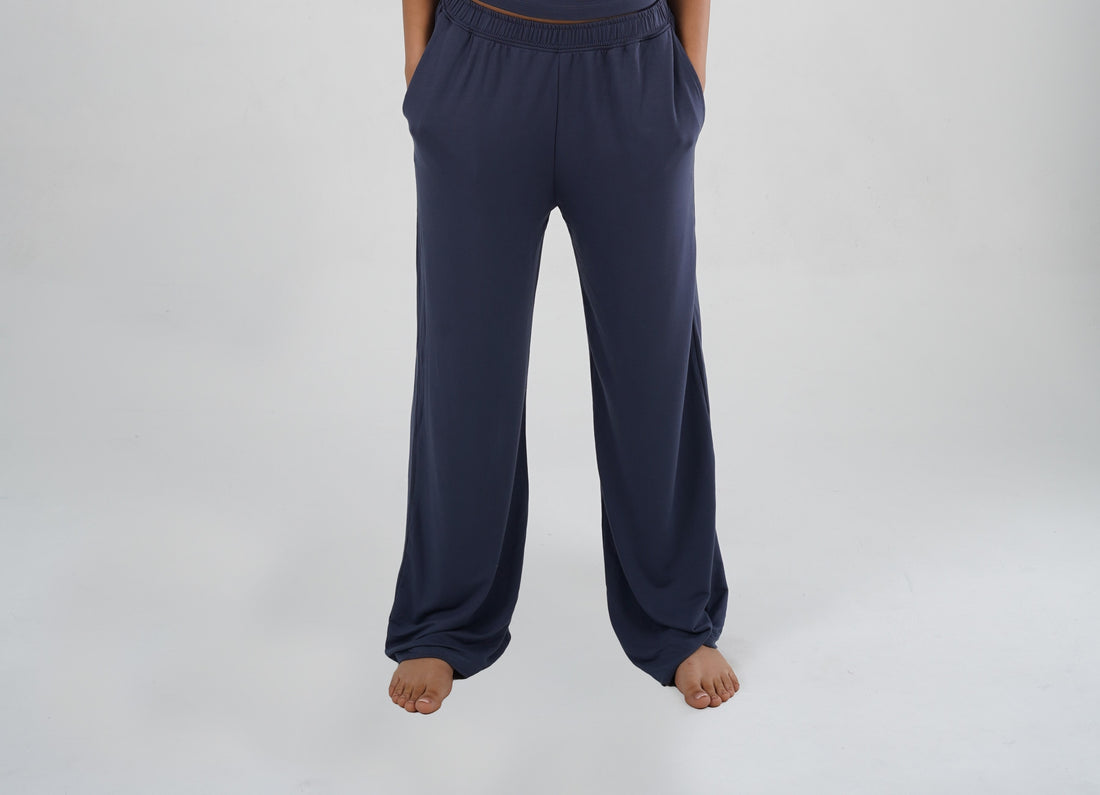 women's charcoal basic pants 