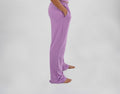 Women's Comfy Purple Basic Pants 