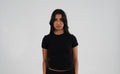 Self The Brand l Black Basic Top - Front