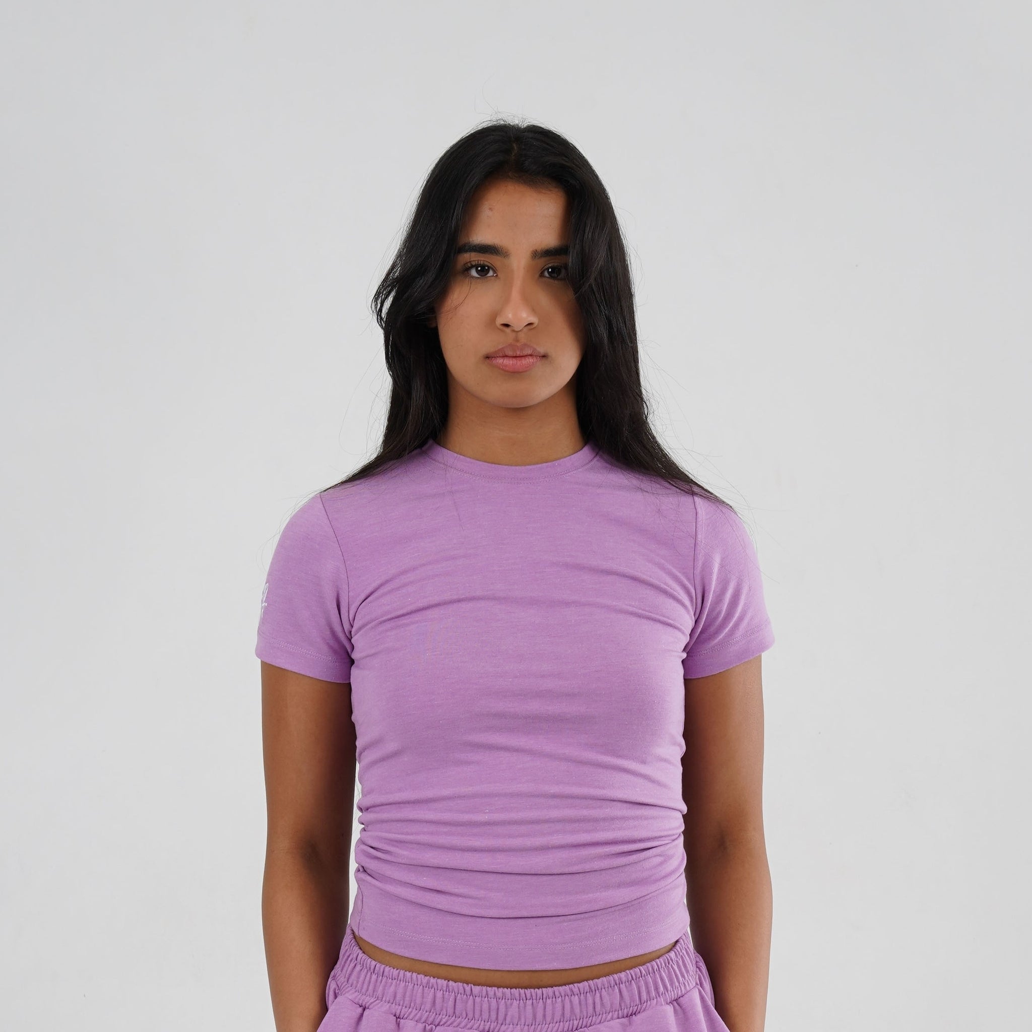 Self The Brand l Purple Basic Top - Front