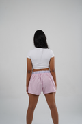 basic tshirt x contrast boxers set- back