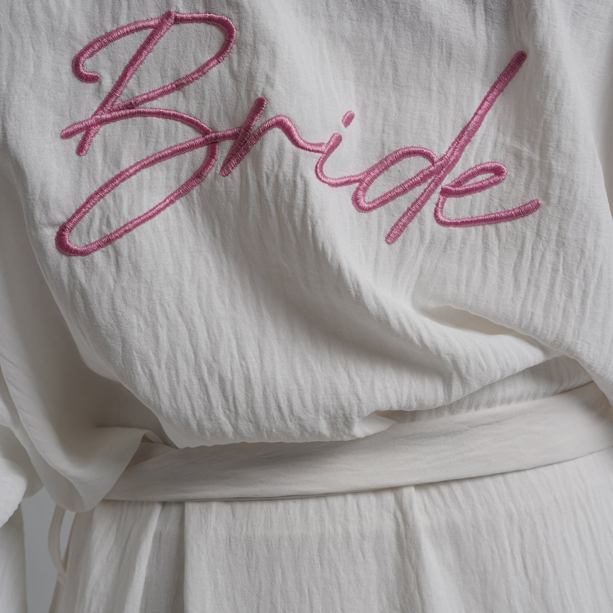 the long bridal flowy robe