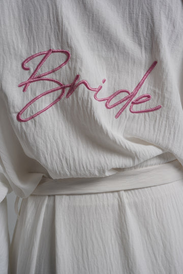 the long bridal flowy robe