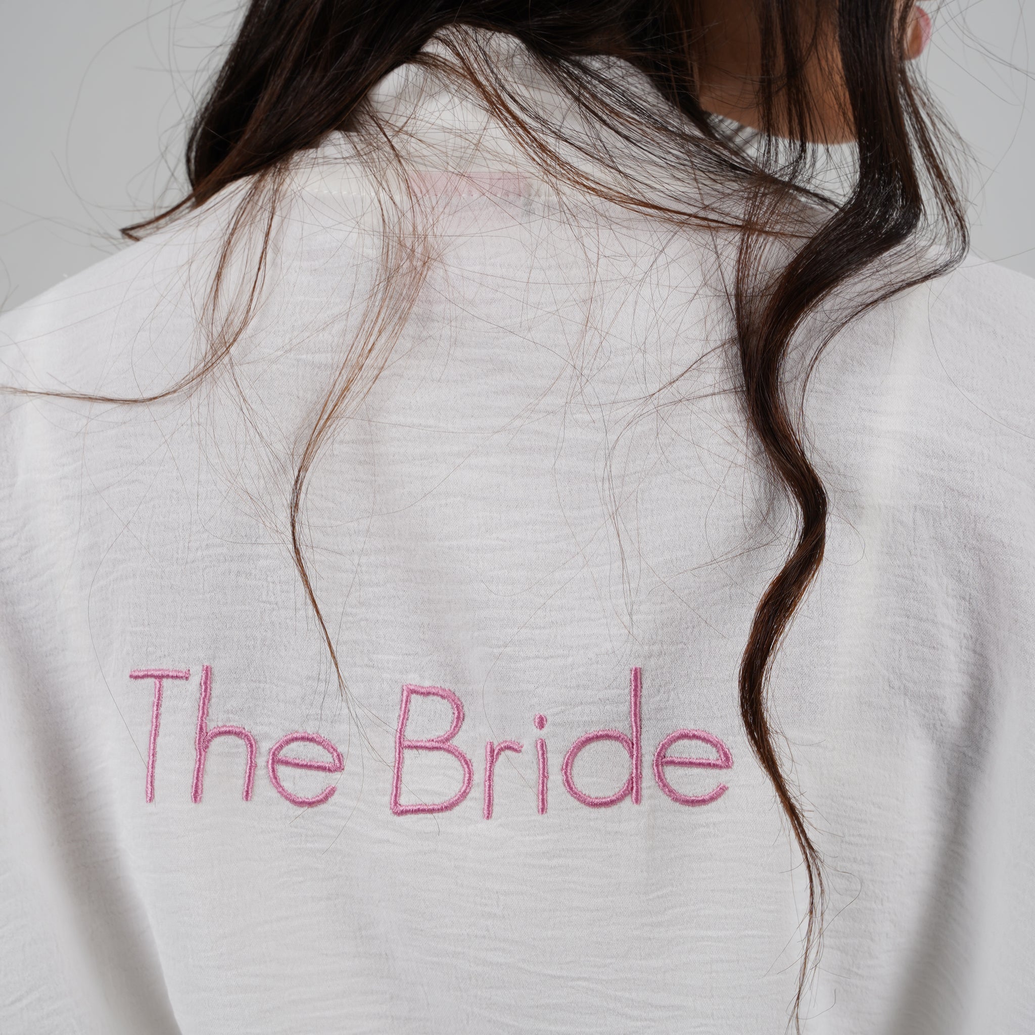 the bridal flowy robe