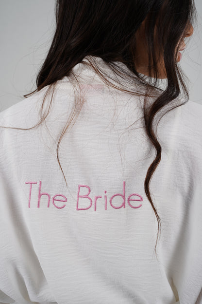 the bridal flowy robe