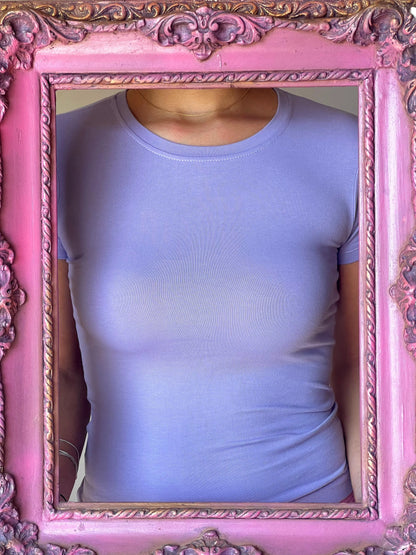 women's lilac basic t-shirt
