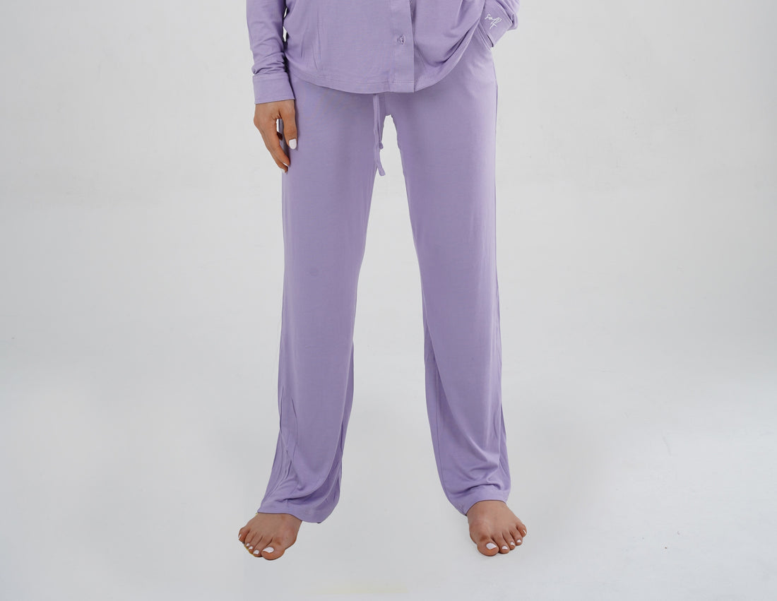 women's lilac pajama pants