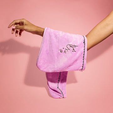 The Microfiber Towel – A luxurious hair care essential designed to gently dry your hair while reducing frizz and damage