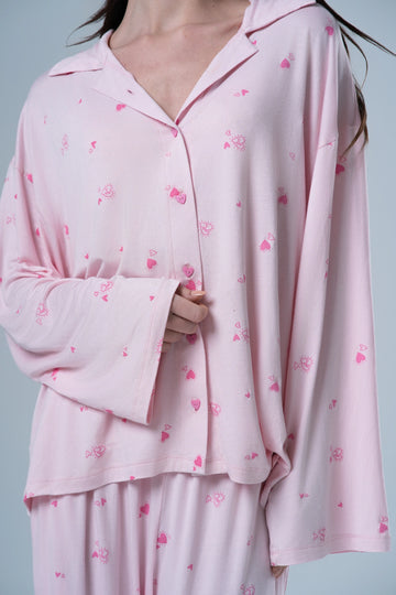 the dancing heart pajama shirt