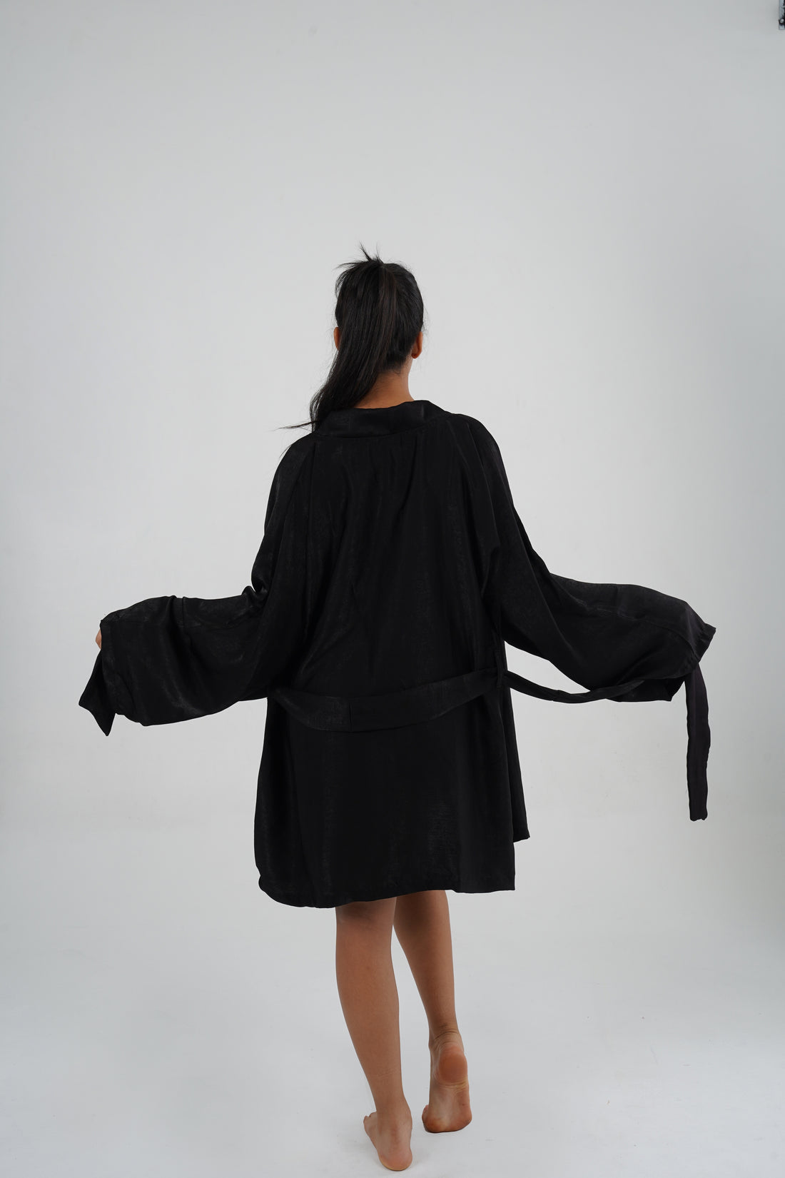 Self The Brand l Shimmery Robe - Front