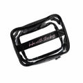 Clear pouch with black border and 'babe with the bag' text on a white background