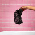 women's black shower cap