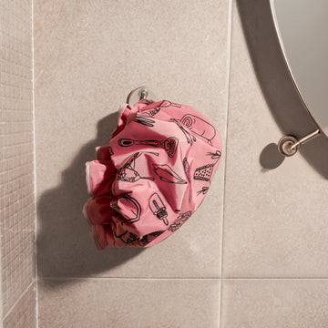 women's pink shower cap