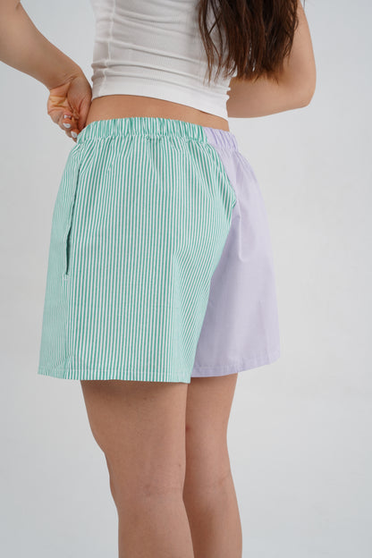 the shorts: two-tone