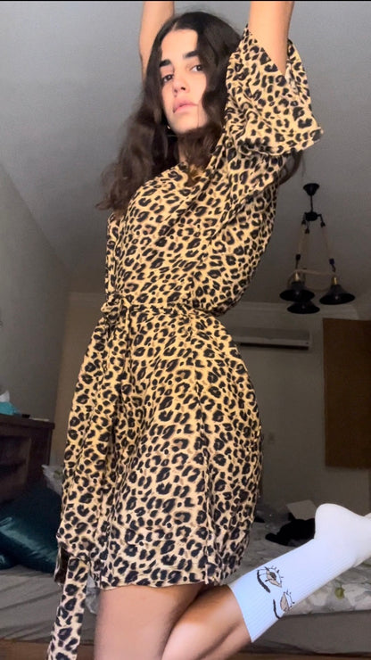 self cheetah robe